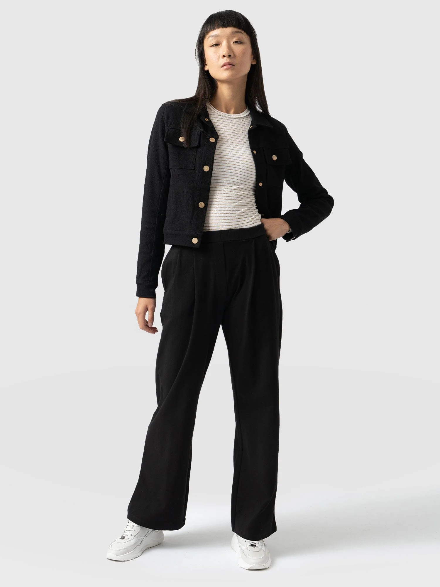 Camden Wide Leg Pant - Black