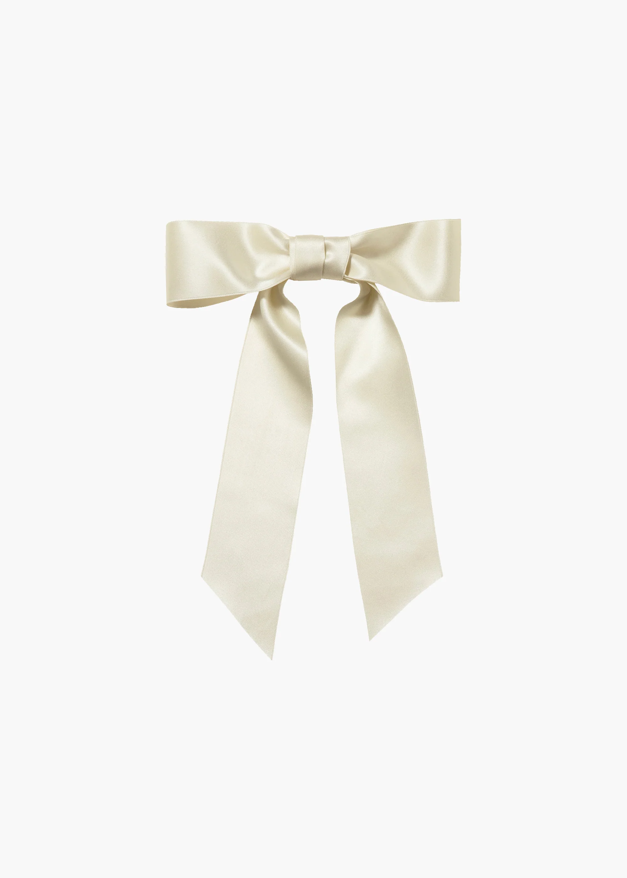 Virginia Bow Barrette -- Cream