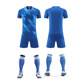 Men's soccer jersey set, outdoor competitive team uniform, short-sleeved soccer jersey