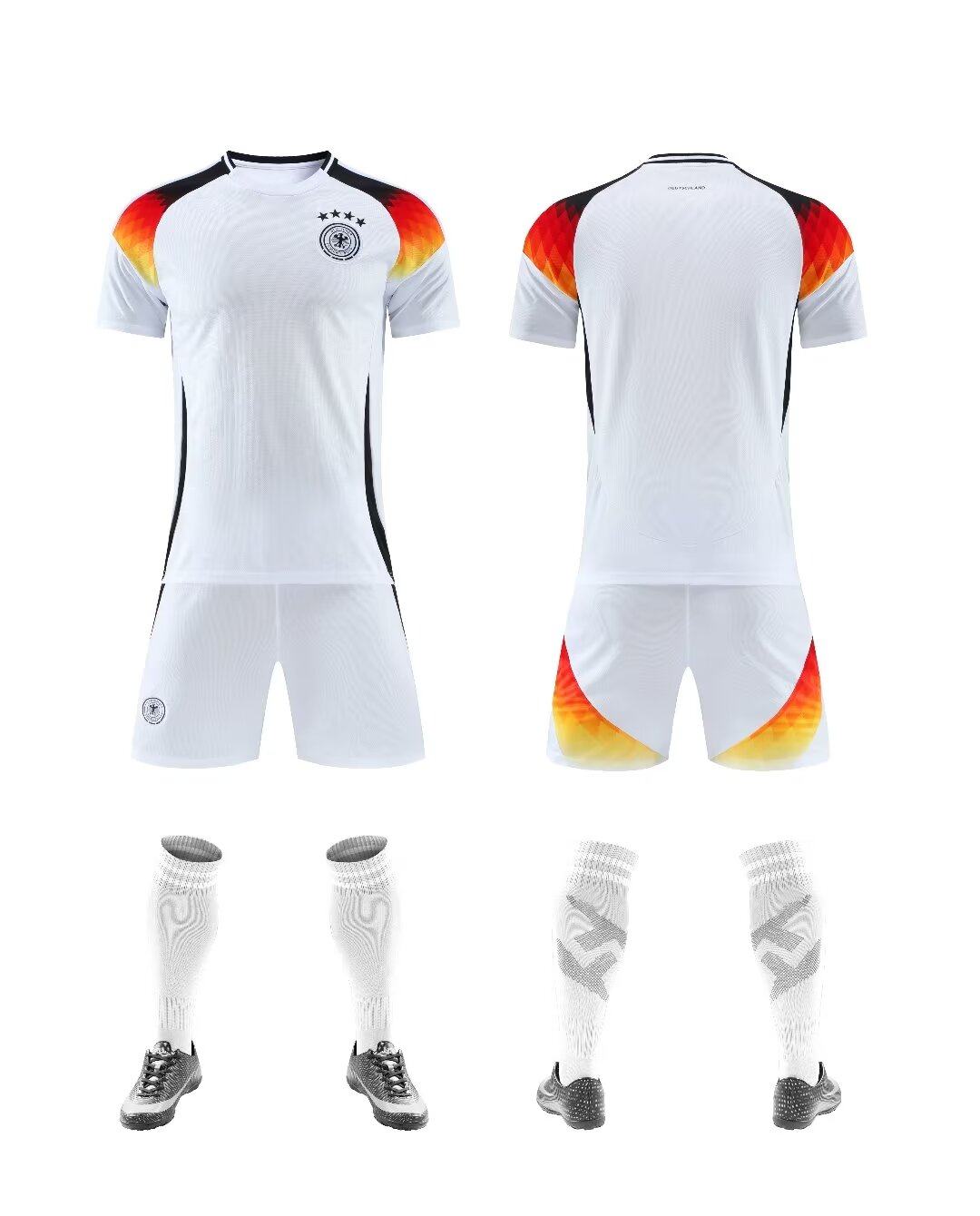 Men's soccer jersey set, outdoor competitive team uniform, short-sleeved soccer jersey